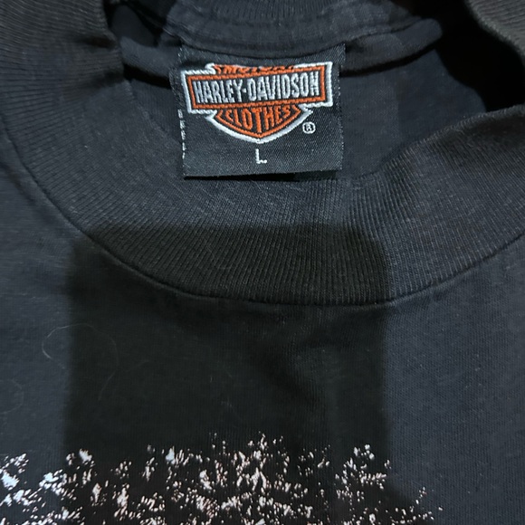 Harley-Davidson Black Tee with Motorcycle Graphic - Picture 2 of 7